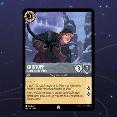 Disney Lorcana TCG : Carte "Kristoff" (182/204) le palais des goodies