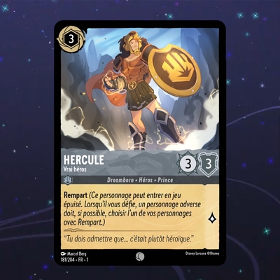 Disney Lorcana TCG : Carte "Hercule" (181/204) le palais des goodies