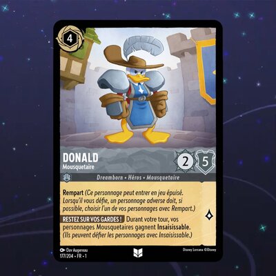 Disney Lorcana TCG : Carte "Donald" (177/204) le palais des goodies