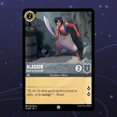 Disney Lorcana TCG : Carte "Aladdin" (171/204) le palais des goodies