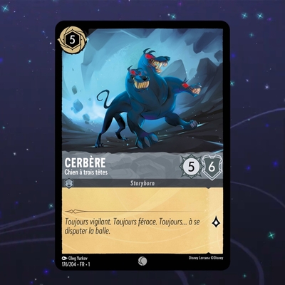 Disney Lorcana TCG : Carte "Cerbère" (176/204) le palais des goodies