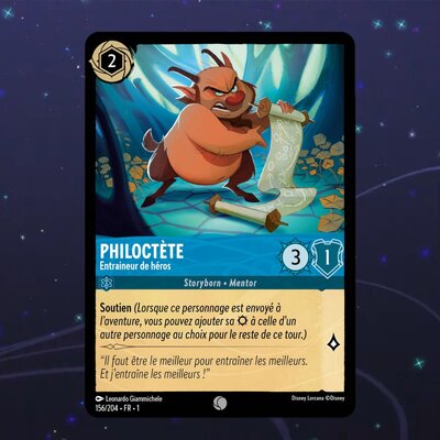 Disney Lorcana TCG : Carte "Philoctète" (156/204) le palais des goodies