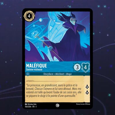 Disney Lorcana TCG : Carte "Maléfique" (150/204) le palais des goodies
