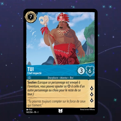 Disney Lorcana TCG : Carte "Tui" (143/204) le palais des goodies