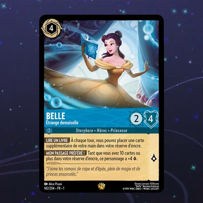 Disney Lorcana TCG : Carte "Belle" (142/204) le palais des goodies