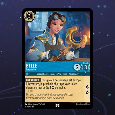 Disney Lorcana TCG : Carte "Belle" (141/204) le palais des goodies