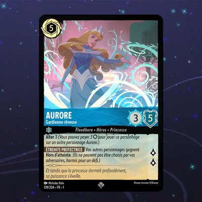 Disney Lorcana TCG : Carte "Aurore" (139/204) Foil le palais des goodies