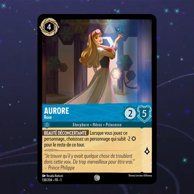 Disney Lorcana TCG : Carte "Aurore" (138/204) le palais des goodies