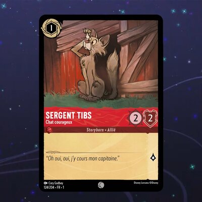 Disney Lorcana TCG : Carte "Sergent Tibs" (124/204) le palais des goodies