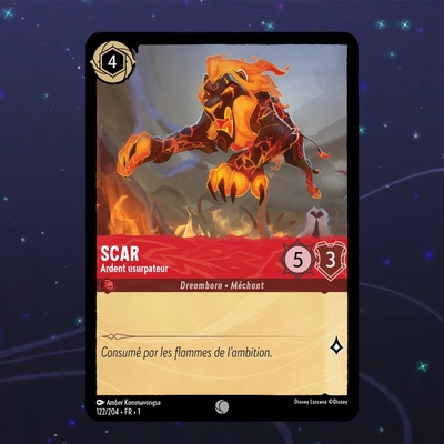 Disney Lorcana TCG : Carte "Scar" (122/204) le palais des goodies