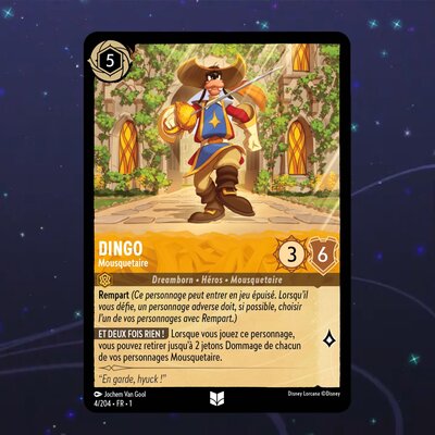 Disney Lorcana TCG : Carte "Dingo" (4/204) le palais des goodies