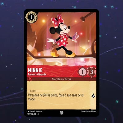 Disney Lorcana TCG : Carte "Minnie" (116/204) le palais des goodies