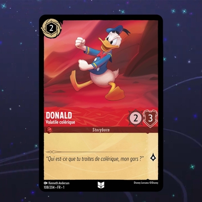 Disney Lorcana TCG : Carte "Donald" (108/204) le palais des goodies