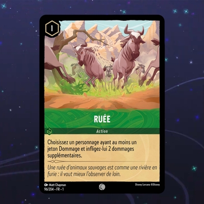 Disney Lorcana TCG : Carte "Ruée" (96/204) le palais des goodies