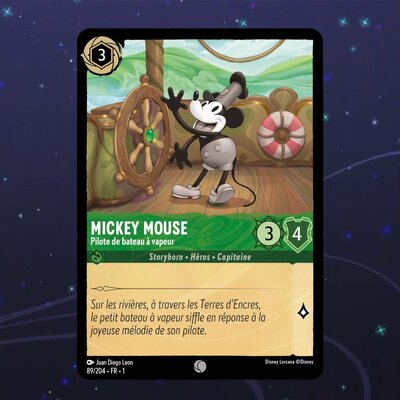 Disney Lorcana TCG : Carte "Mickey Mouse" (99/204) le palais des goodies