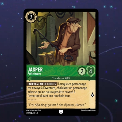 Disney Lorcana TCG : Carte "Jasper" (81/204) le palais des goodies