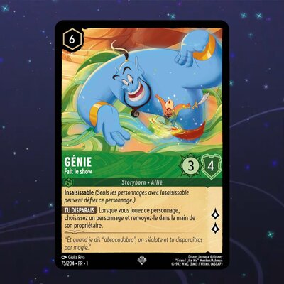 Disney Lorcana TCG : Carte "Génie" (75/204) le palais des goodies