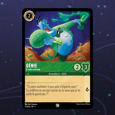Disney Lorcana TCG : Carte "Génie" (77/204) le palais des goodies