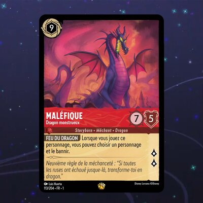 Disney Lorcana TCG : Carte "Maléfique" (113/204) le palais des goodies