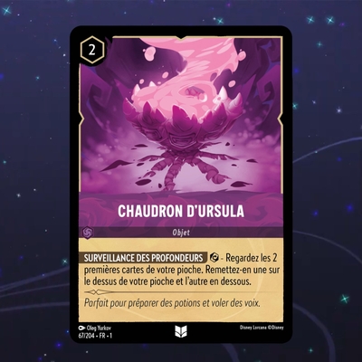 Disney Lorcana TCG : Carte "Chaudron d'Ursula" (67/204) le palais des goodies