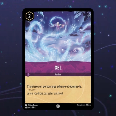 Disney Lorcana TCG : Carte "Gel" (63/204) le palais des goodies
