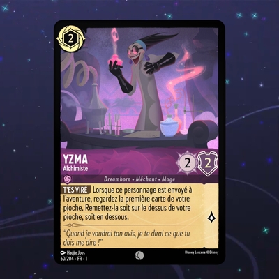 Disney Lorcana TCG : Carte "Yzma" Foil (60/204) - le palais des goodies