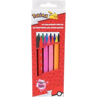 Pokémon : Etui de 12 feutres couleurs - le palais des goodies