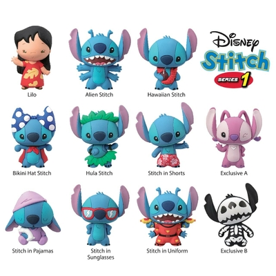 Disney - Lilo et Stitch : 3D Foam Bag Clip "Stitch Series 1" le palais des goodies