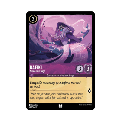 Disney Lorcana TCG : Carte "Rafiki" (carte 54/204) le palais des goodies