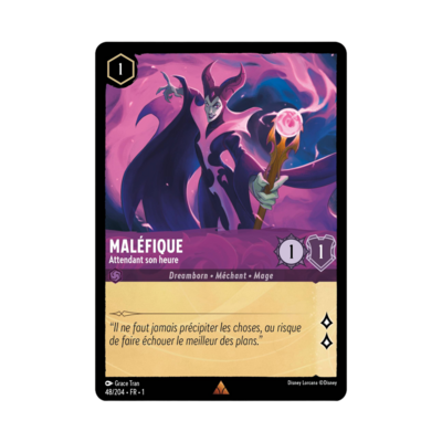 Disney Lorcana TCG : Carte "Maléfique" (carte 48/204) le palais des goodies