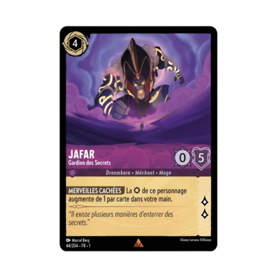 Disney Lorcana TCG : Carte "Jafar" (carte 44/204) le palais des goodies