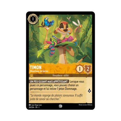 Disney Lorcana TCG : Carte "Timon" (carte 24/204) le Palais des Goodies