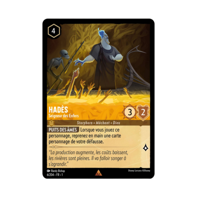 Disney Lorcana TCG : Carte "Hadès" (carte 05/204) le palais des goodies