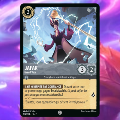 Disney Lorcana Chapitre 2 - L'ascension des Floodborn : Carte "Jafar" (184/204) le palais des goodies