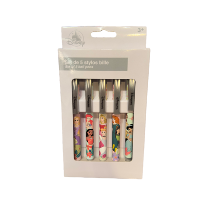Disney Princess : Set de 5 stylos à bille - le Palais des Goodies