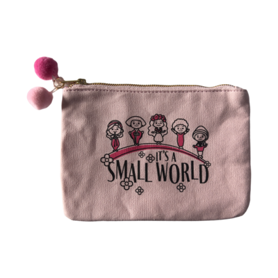 Disney - It's a small world - Pochette avec pompons - le palais des goodies