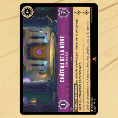 Disney Lorcana Chapitre 3 - Les terres d'encres : Carte "Château de la reine" (67/204) le palais des goodies