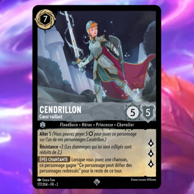 Disney Lorcana Chapitre 2 - L'ascension des Floodborn : Carte "Cendrillon" (177/204) le palais des goodies