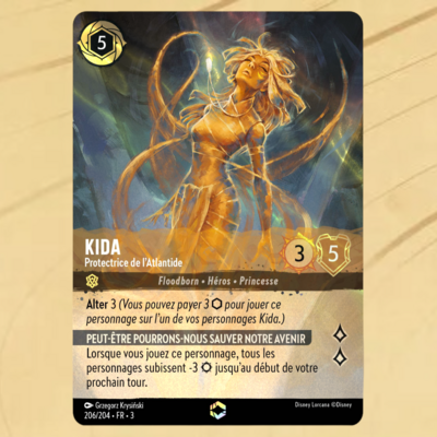 Disney Lorcana Chapitre 3 - Les terres d'encres : Carte "Kida" (206/204) le palais des goodies
