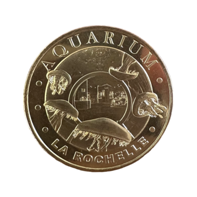 Jeton touristique - Aquarium de La Rochelle : Monnaie de Paris "méduses" monnaie - médailleuses de paris - jeton - le palais des goodies