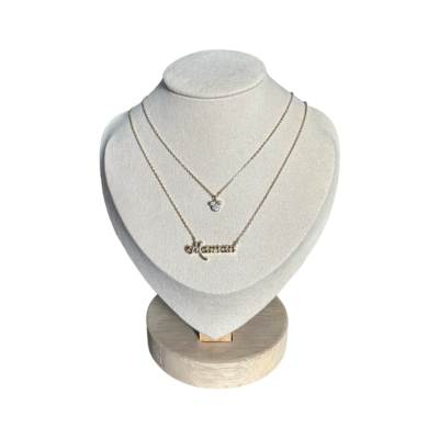 Disney - Mickey Mouse : Collier fantaisie "Maman" - fancy jewelry - necklace - disneyland - le palais des goodies