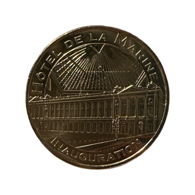 Centre des Monuments Nationaux - Médaille de Paris : Hôtel de la Marine "Inauguration" - monnaie de paris - concorde - Paris - collector - collection - le palais des goodies