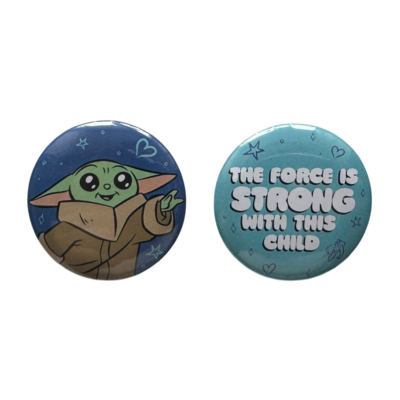 Star Wars - The Mandalorian : Lot de 2 badges - disneyland - disneyland paris - disney parks - disney store - shop disney - le palais des goodies