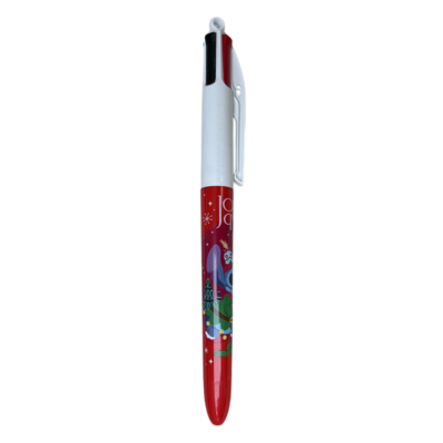 Disney - Lilo et Stitch : Bic 4 couleurs "Joyeux Noël" - disneyland - disneyland - disneyland paris - disney parks - disney store - shop disney - le palais des goodies