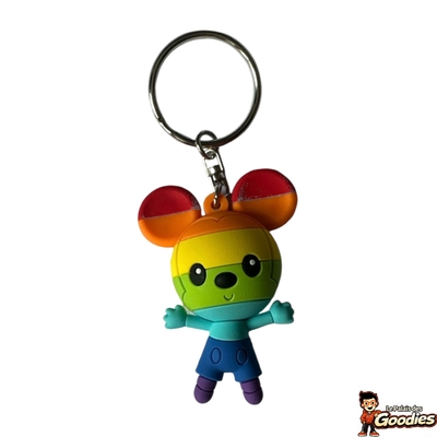 Disney - Mickey Mouse : Porte-clé rainbow SPVC