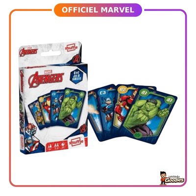 Marvel - Avengers : Jeu de cartes Shuffle 4 en 1