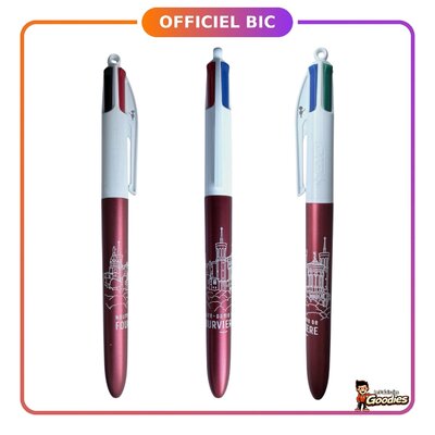 Lyon - Notre-Dame de Fourvière : Stylo BIC 4 couleurs