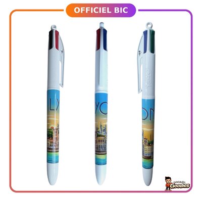 Lyon : Stylo BIC 4 couleurs panorama de la ville
