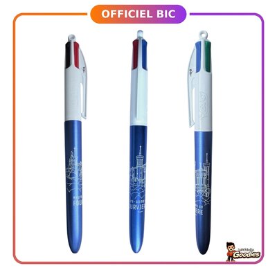 Lyon - Notre-Dame de Fourvière : Stylo BIC 4 couleurs bleu