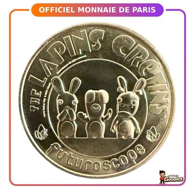 Futuroscope - Lapins Crétins : Médaille souvenir Monnaie de Paris